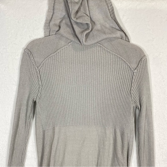 Free People Gray Maxi Cardigan with Side Slit - Picture 7 of 8